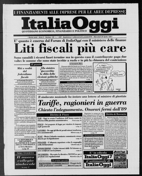 Italia oggi : quotidiano di economia finanza e politica